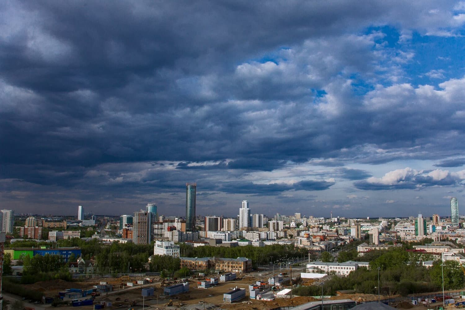 Аэрофотография города